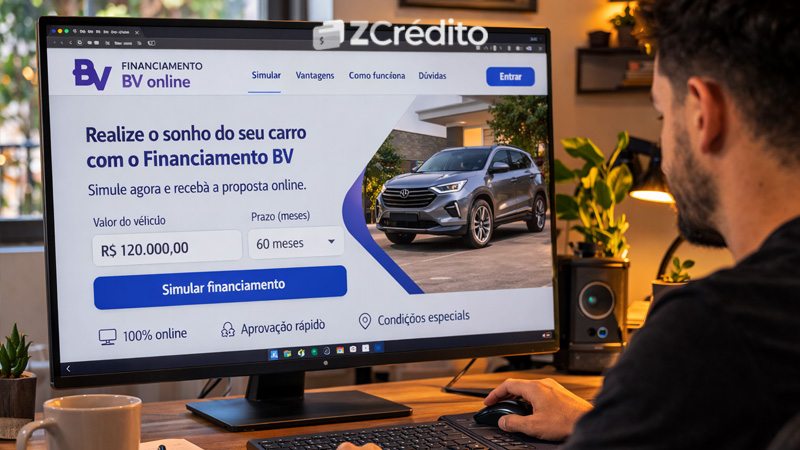 Financiamento BV online: como funciona o crédito digital para comprar veículo e quais são os requisitos