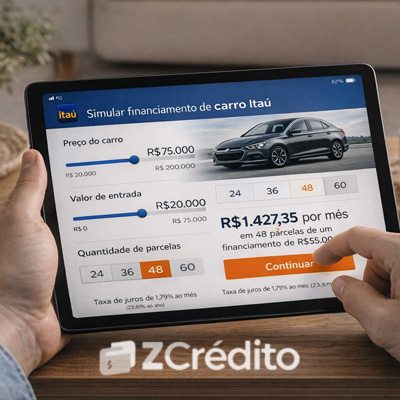 Simular financiamento de carro Itaú
